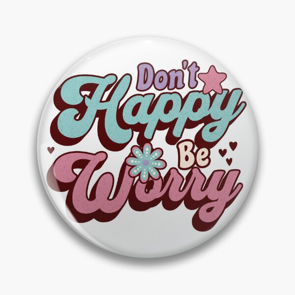 Item preview, Funny Mental Health Shirt Don't Happy Be Worry 70s Retro Typography Anxiety Humor Mental Health Sarcasm Burnout Humor designed and sold by RealLifeMerchies.