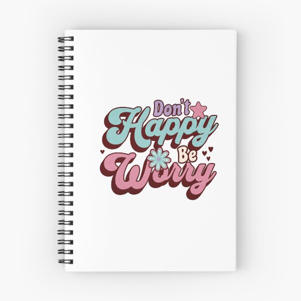 Item preview, Funny Mental Health Shirt Don't Happy Be Worry 70s Retro Typography Anxiety Humor Mental Health Sarcasm Burnout Humor designed and sold by RealLifeMerchies.