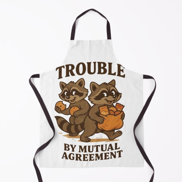Item preview, Trouble by Mutual Agreement | Funny Raccoon T-Shirt | Cute Snack Bandit Trash Panda Design | Woodland Animal Humor Gift designed and sold by HopeAndHustle.