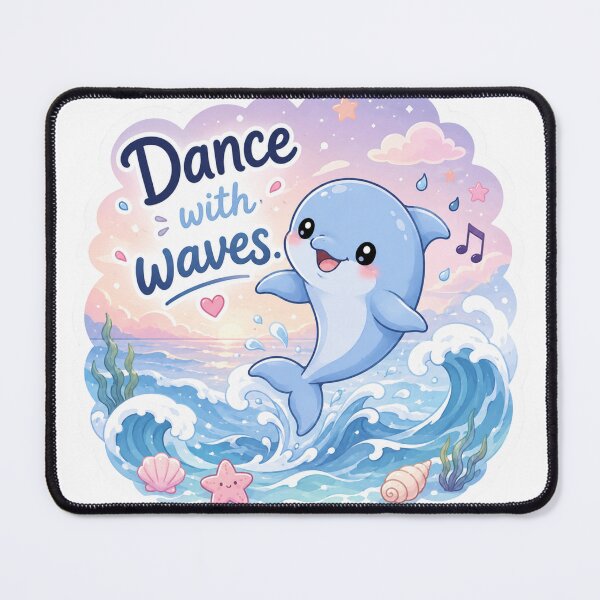 Item preview, Dance with Waves Kawaii Ocean Art designed and sold by Snikdha.