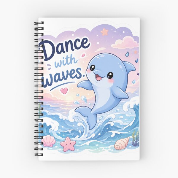 Item preview, Dance with Waves Kawaii Ocean Art designed and sold by Snikdha.