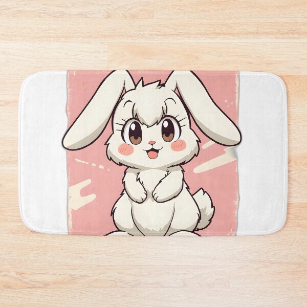 Item preview, Cute Kawaii Bunny Sticker | Adorable White Rabbit Cartoon Illustration designed and sold by dreamz-world.