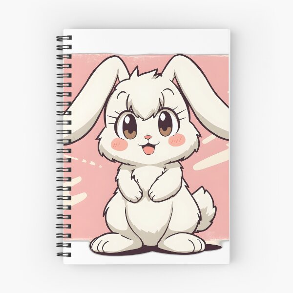 Item preview, Cute Kawaii Bunny Sticker | Adorable White Rabbit Cartoon Illustration designed and sold by dreamz-world.