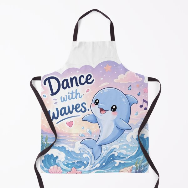Item preview, Dance with Waves Kawaii Ocean Art designed and sold by Snikdha.