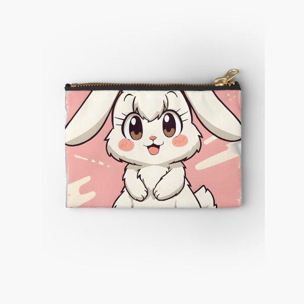 Item preview, Cute Kawaii Bunny Sticker | Adorable White Rabbit Cartoon Illustration designed and sold by dreamz-world.