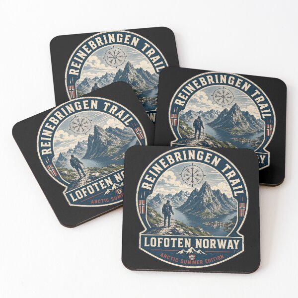 Item preview, Reinebringen Trail Shirt, Lofoten Norway T-Shirt, Norwegian Hiking Tee, Fjord Mountain Shirt, Nordic Travel Gift, Arctic Summer Tee designed and sold by R3X .