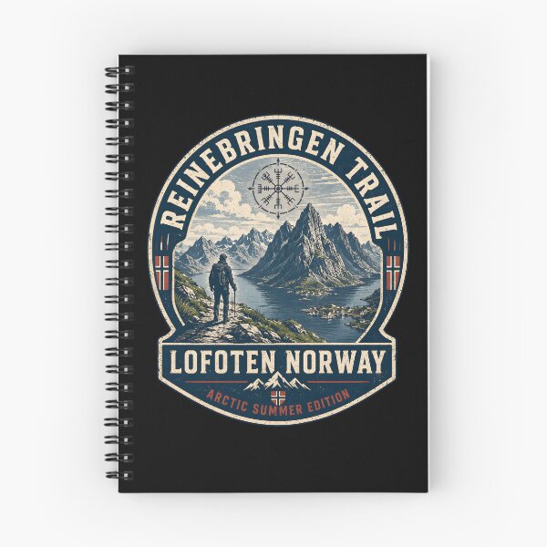 Item preview, Reinebringen Trail Shirt, Lofoten Norway T-Shirt, Norwegian Hiking Tee, Fjord Mountain Shirt, Nordic Travel Gift, Arctic Summer Tee designed and sold by R3X .
