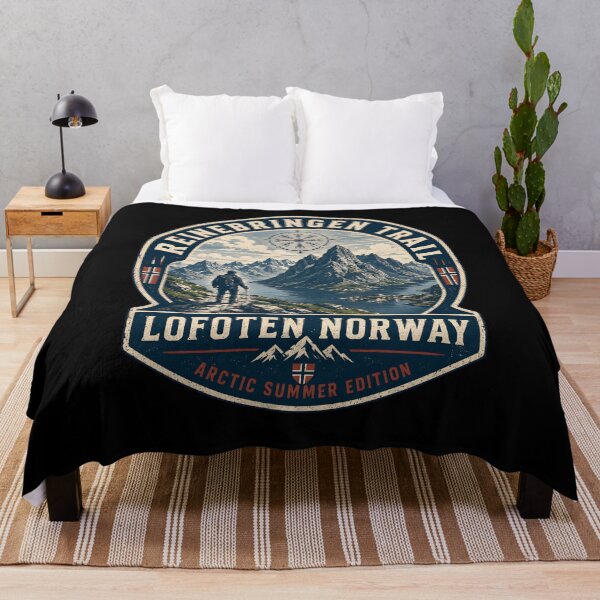 Item preview, Reinebringen Trail Shirt, Lofoten Norway T-Shirt, Norwegian Hiking Tee, Fjord Mountain Shirt, Nordic Travel Gift, Arctic Summer Tee designed and sold by R3X .
