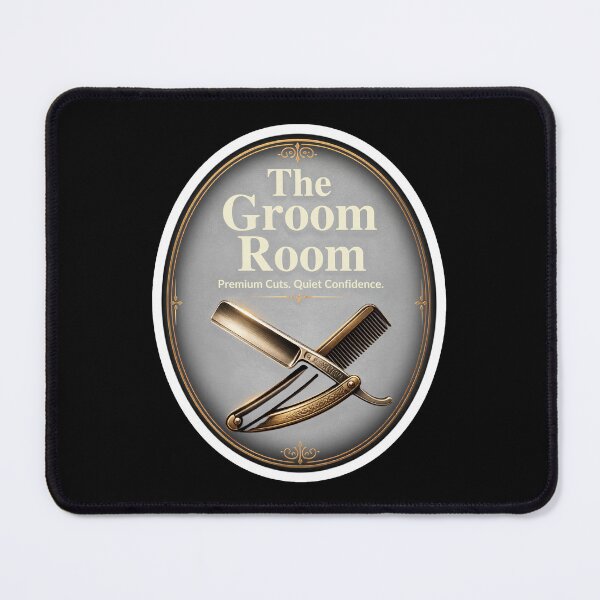 Item preview, The Groom Room Premium Cuts Luxury Barber Sign designed and sold by Barber MD Culture.