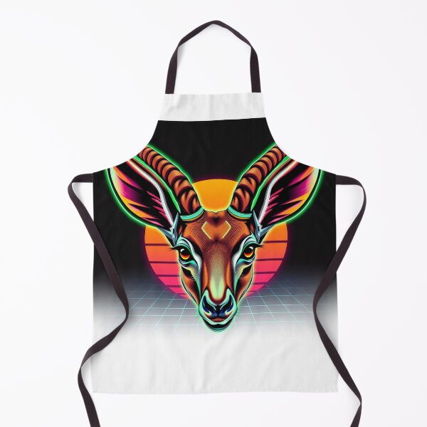 Item preview, Gazelle Synthwave Neon - Modern Graphic Art T-Shir designed and sold by QuirkThreadsCo.
