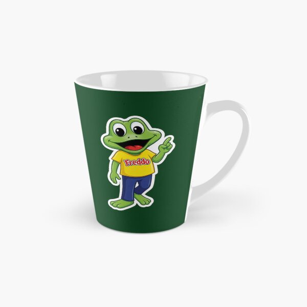 Item preview, Cute Green Freddo Frog Mascot Cartoon Sticker – Happy Amphibian Character Art designed and sold by Bhaskar Digital Art.
