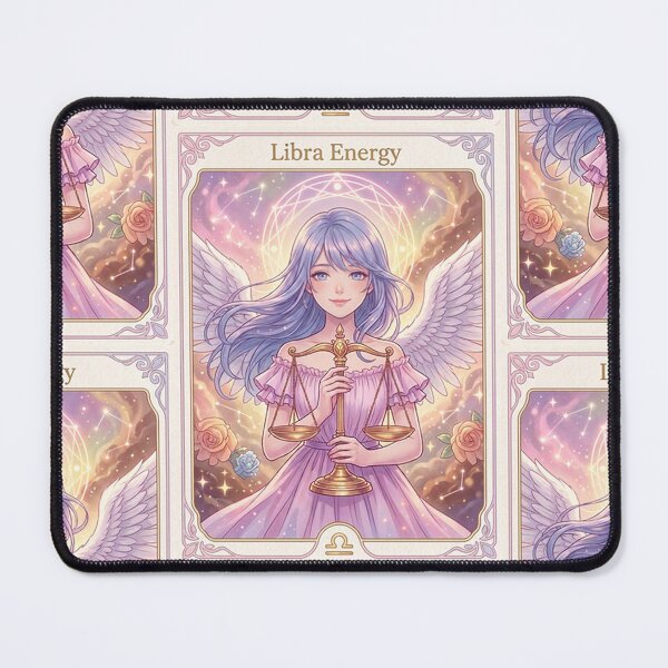 Item preview, Libra Energy Anime Angel Art | Libra Zodiac Sign Celestial Astrology Illustration | Cute Horoscope Goddess | Kawaii Angel Aesthetic | Libra Birthday Gift | Zodiac Wall Art designed and sold by RSDigitalPrintDesign.