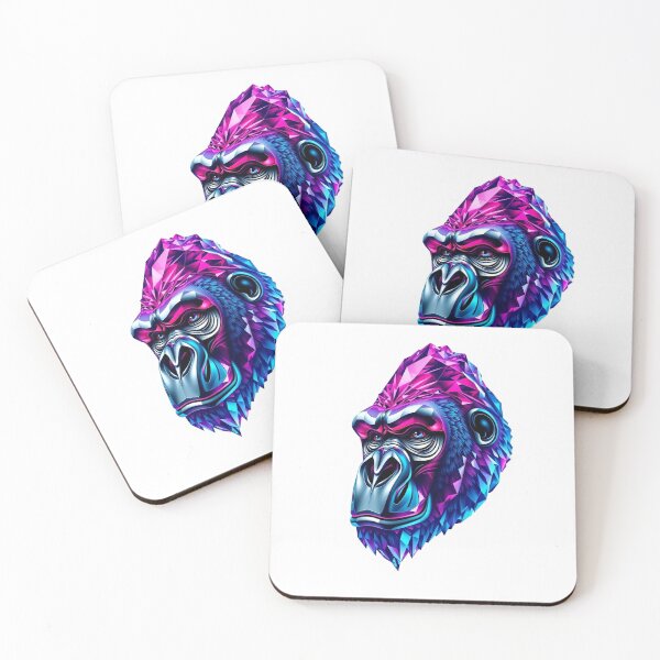 Item preview, Gorilla Geometric Crystal - Modern Graphic Art T-S designed and sold by QuirkThreadsCo.
