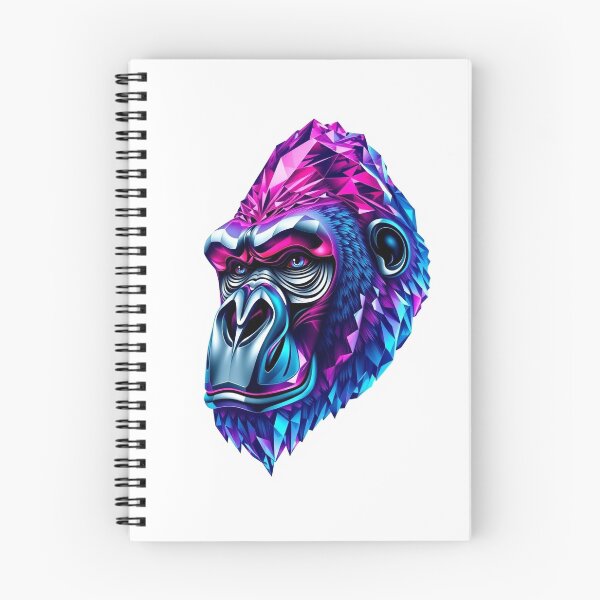 Item preview, Gorilla Geometric Crystal - Modern Graphic Art T-S designed and sold by QuirkThreadsCo.