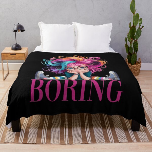 Item preview, Boring Colorful Rainbow Hair Anime Girl Nerdy Teen Aesthetic designed and sold by yoddel.