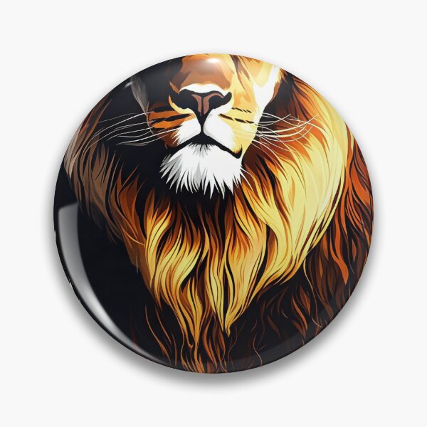 Item preview, Majestic Golden Lion – Regal Full-Body Wildlife Vector Illustration designed and sold by Artisan Finds Online.