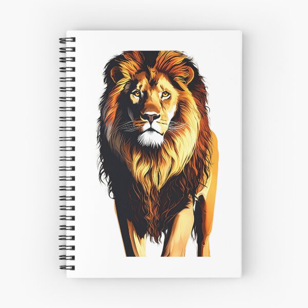 Item preview, Majestic Golden Lion – Regal Full-Body Wildlife Vector Illustration designed and sold by Artisan Finds Online.