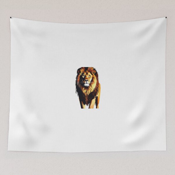 Item preview, Majestic Golden Lion – Regal Full-Body Wildlife Vector Illustration designed and sold by Artisan Finds Online.