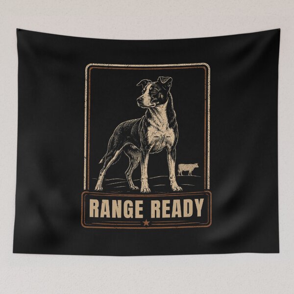 Item preview, Range Ready McNab Vintage Ranch Dog Farm Herding Badge designed and sold by RusticMeadow.