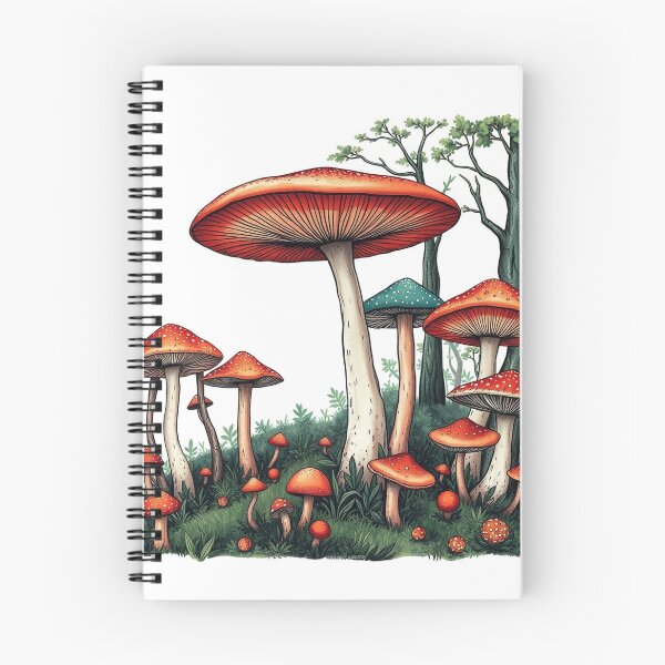 Item preview, A Forest Made Entirely Of Giant Mushrooms Whimsica designed and sold by QuirkThreadsCo.