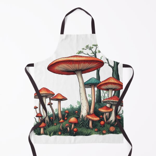 Item preview, A Forest Made Entirely Of Giant Mushrooms Whimsica designed and sold by QuirkThreadsCo.