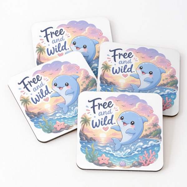 Item preview, Cute Kawaii Dolphin Sticker designed and sold by Snikdha.