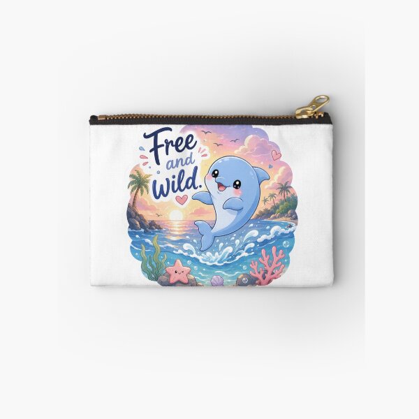 Item preview, Cute Kawaii Dolphin Sticker designed and sold by Snikdha.