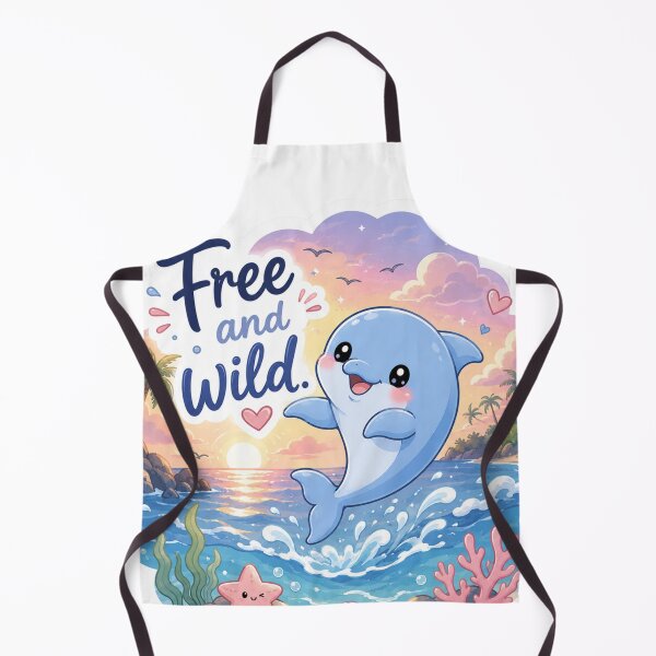 Item preview, Cute Kawaii Dolphin Sticker designed and sold by Snikdha.