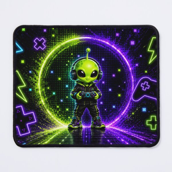 Item preview, Future Gamer Alien Gaming Mascot designed and sold by KIDXTR.
