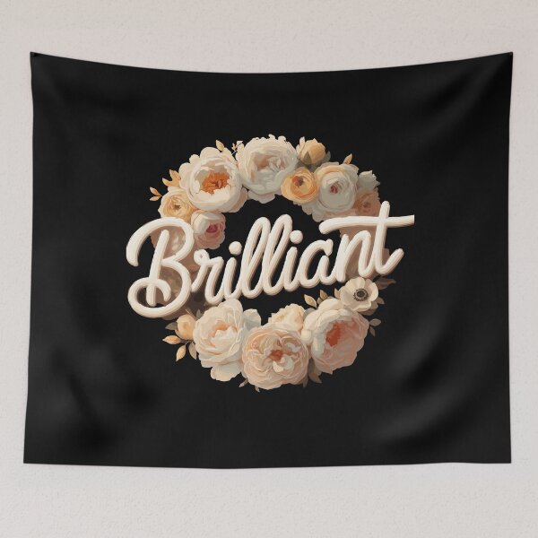 Item preview, Brilliant Floral Wreath Inspirational Flower Circle Art For Confident Women designed and sold by yoddel.