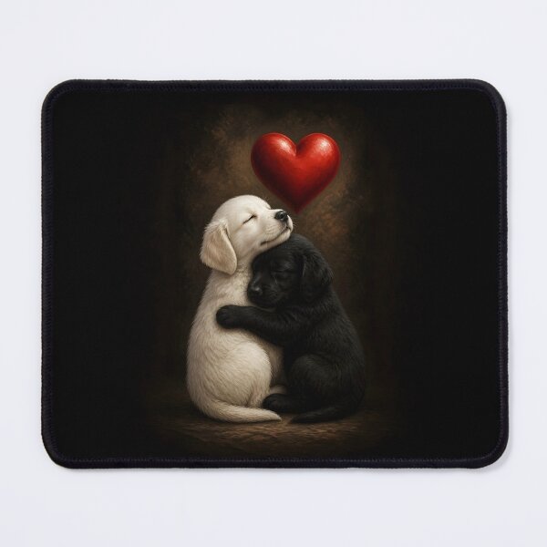 Item preview, Unconditional love from puppies designed and sold by Lucia Amaris Art.