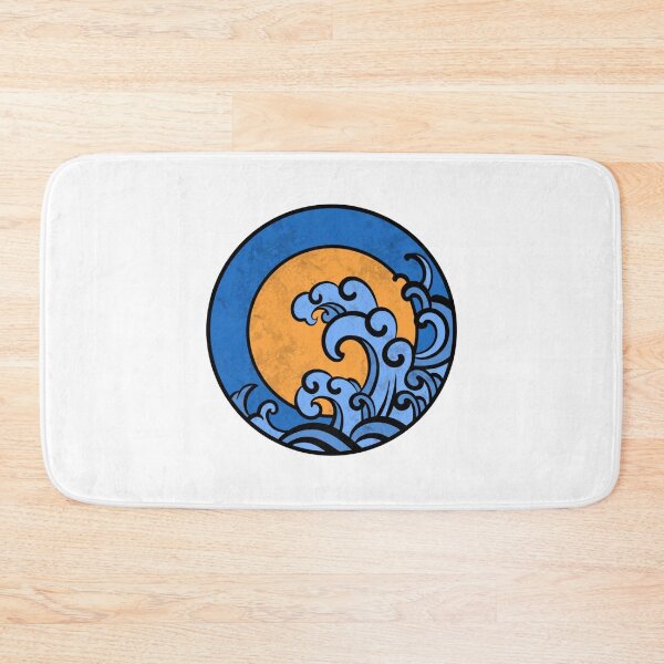 Item preview, japanese great wave under golden moon designed and sold by JosieBauch.