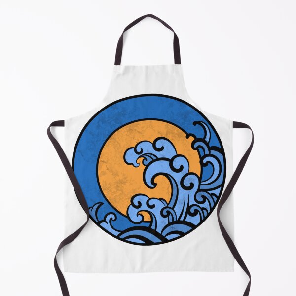 Item preview, japanese great wave under golden moon designed and sold by JosieBauch.