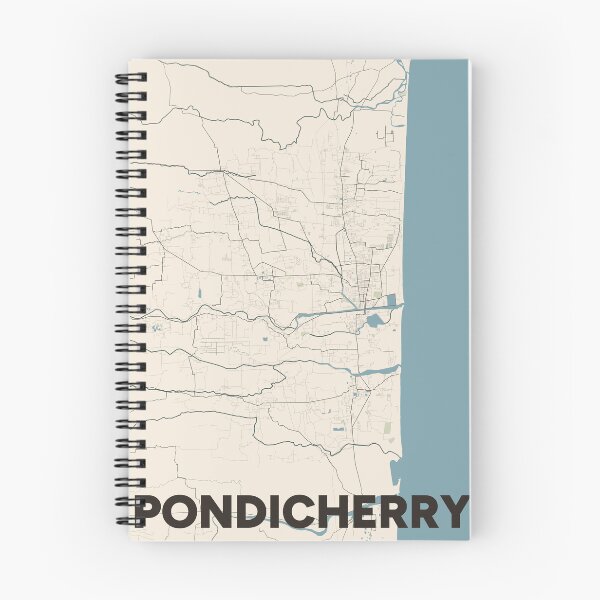 Item preview, Pondicherry Map designed and sold by MapsNerd.