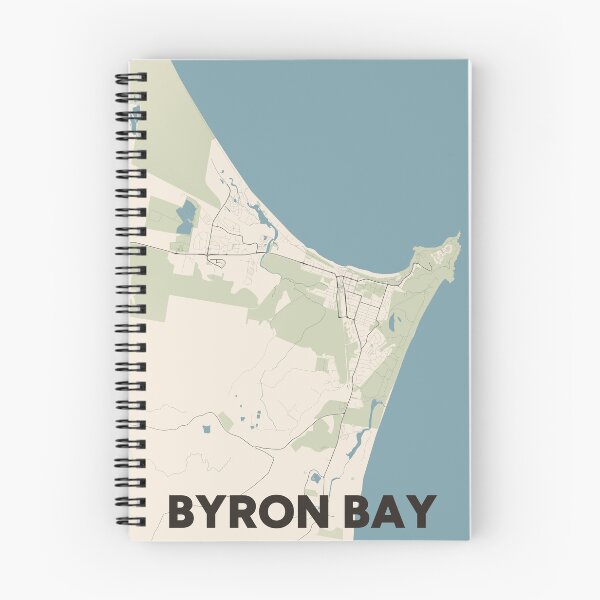 Item preview, Byron Bay Map designed and sold by MapsNerd.