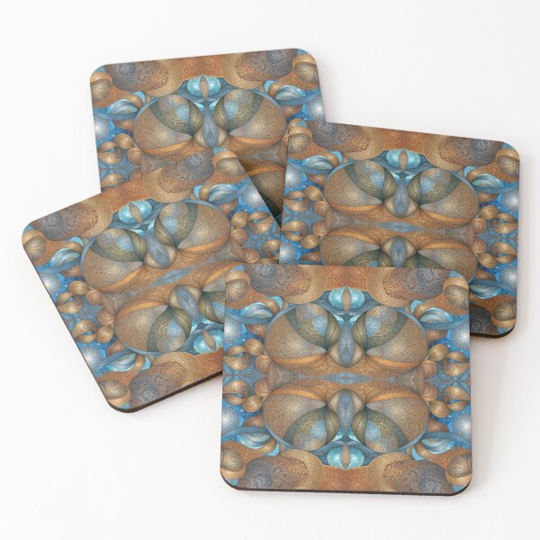 Item preview, Ornate Turquoise and Bronze Mosaic Pattern designed and sold by Empty Paradise.