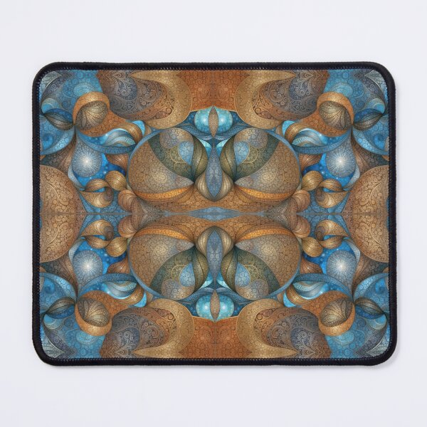 Item preview, Ornate Turquoise and Bronze Mosaic Pattern designed and sold by ccitypictures.