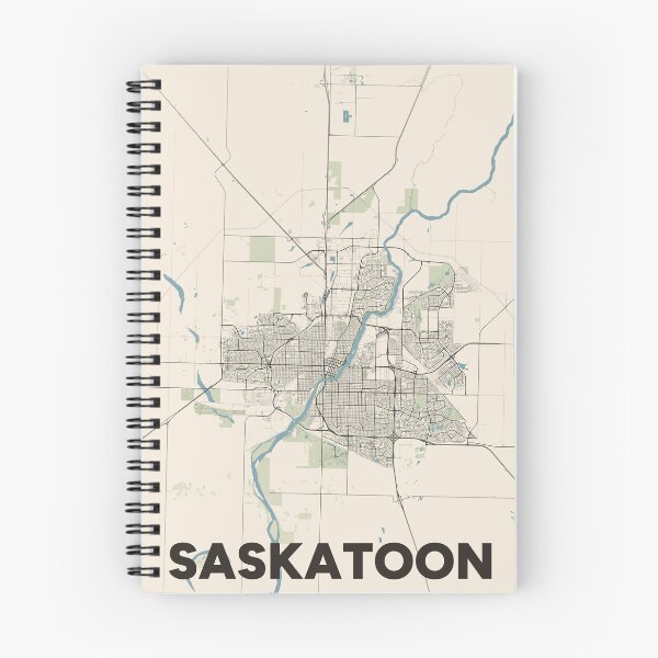 Item preview, Saskatoon Map designed and sold by MapsNerd.
