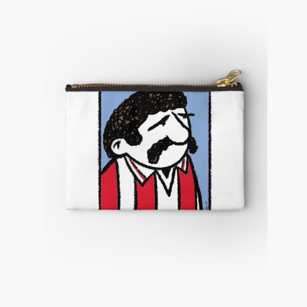 Item preview, Classic Football Player Illustration | Retro Football Kit | Red & White Stripes Football Shirt - Pop Art designed and sold by GWARTGB.