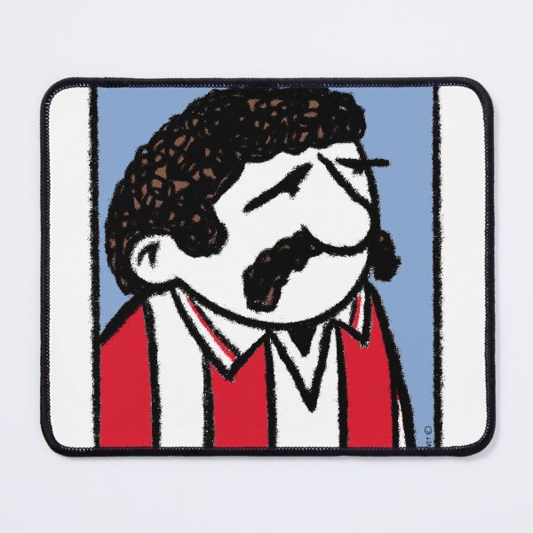 Item preview, Classic Football Player Illustration | Retro Football Kit | Red & White Stripes Football Shirt - Pop Art designed and sold by GWARTGB.