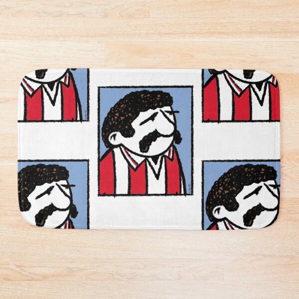 Item preview, Classic Football Player Illustration | Retro Football Kit | Red & White Stripes Football Shirt - Pop Art designed and sold by GWARTGB.