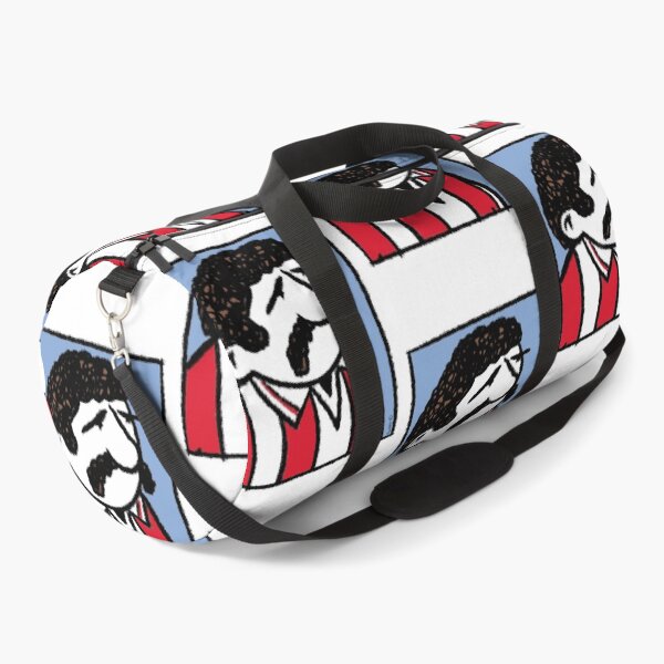 Item preview, Classic Football Player Illustration | Retro Football Kit | Red & White Stripes Football Shirt - Pop Art designed and sold by GWARTGB.