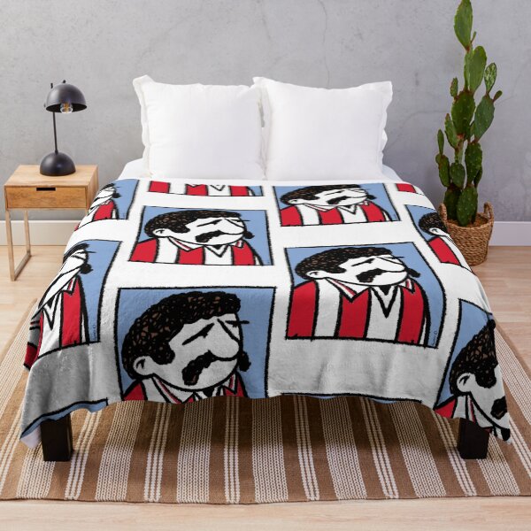 Item preview, Classic Football Player Illustration | Retro Football Kit | Red & White Stripes Football Shirt - Pop Art designed and sold by GWARTGB.