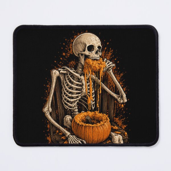 Item preview, Skeleton Eating Pumpkin Guts designed and sold by TTStudio.