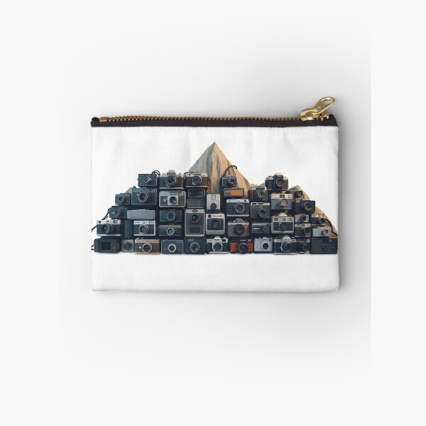 Item preview, A Mountain Range Formed From Stacked Vintage Camer designed and sold by QuirkThreadsCo.