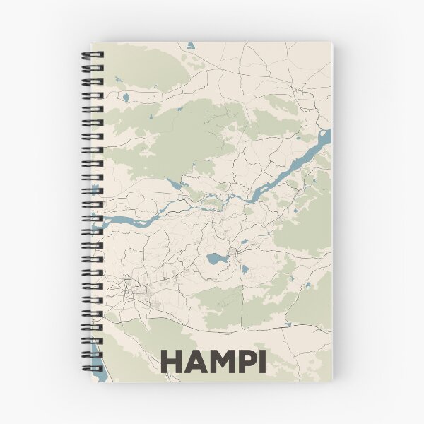 Item preview, Hampi Map designed and sold by MapsNerd.