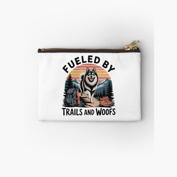 Item preview, Fueled by Trails and Woofs | Keeshond Hiking Adventure Dog Lover Design designed and sold by CuteDesignables.