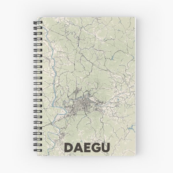 Item preview, Daegu Map designed and sold by MapsNerd.