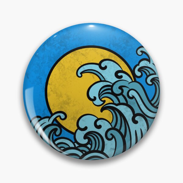 Item preview, zen japanese wave illustration designed and sold by JosieBauch.