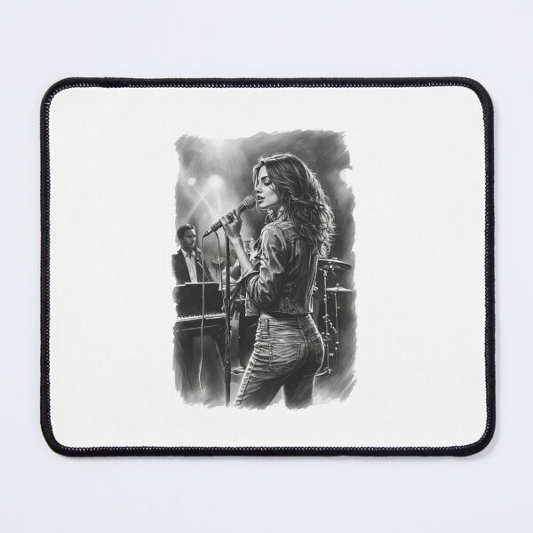 Item preview, Jazz in Denim | Monochrome Live Music Portrait designed and sold by halibutgoatramb.